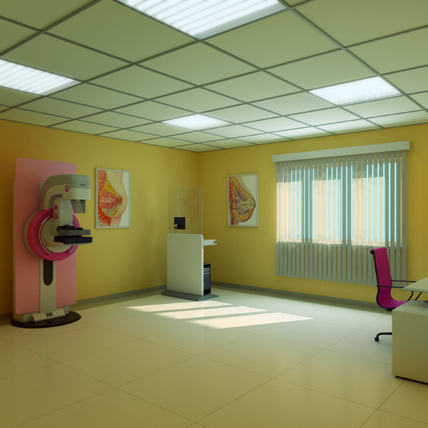 mammography examination room 3d model - Mammography Examination Room by platinum3dmodels